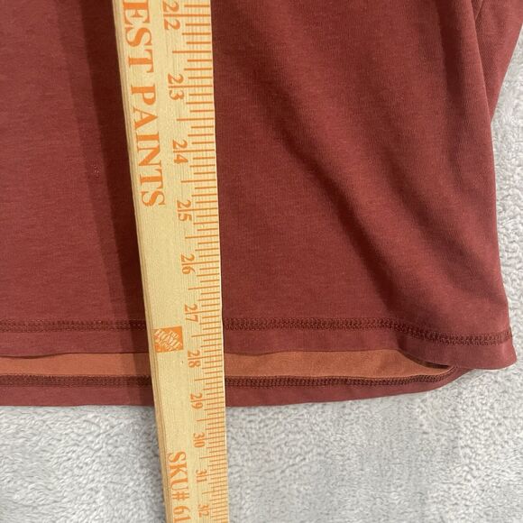 Carhartt Relaxed Fit Pocket T-Shirt Tee Crewneck Men Comfort Work Maroon Brown - Picture 6 of 8